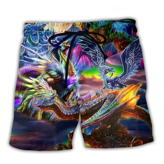 Neon Dragon Legends Colorful – Beach Short
