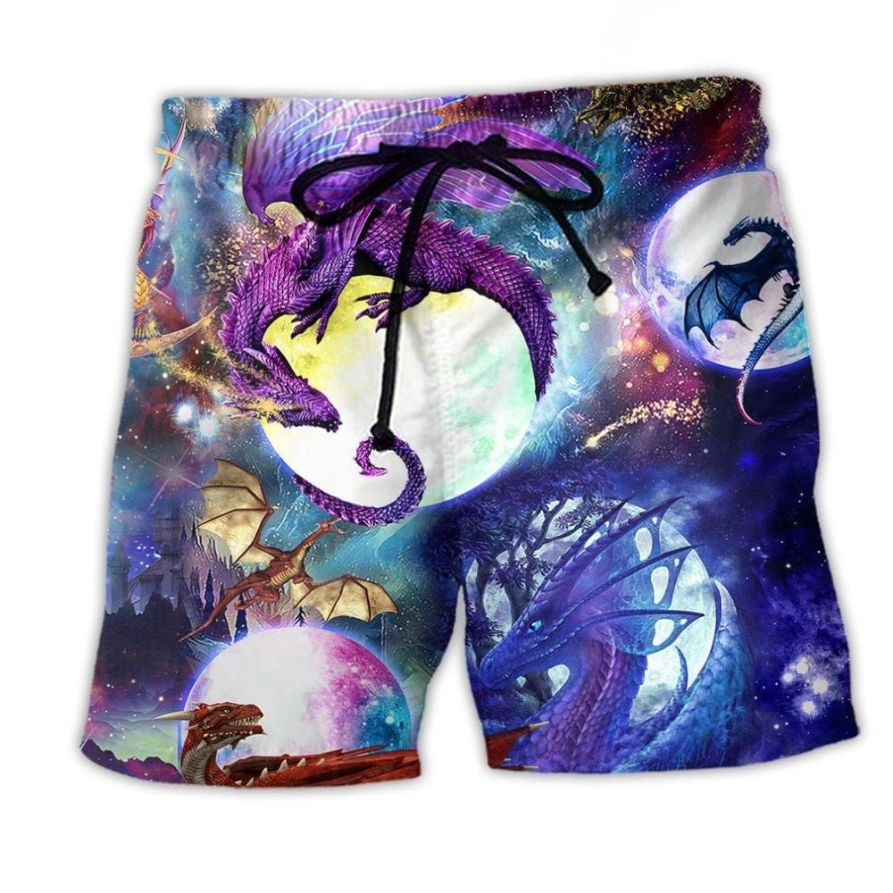 Dragon Mystery Fantasy Dark Art – Beach Short