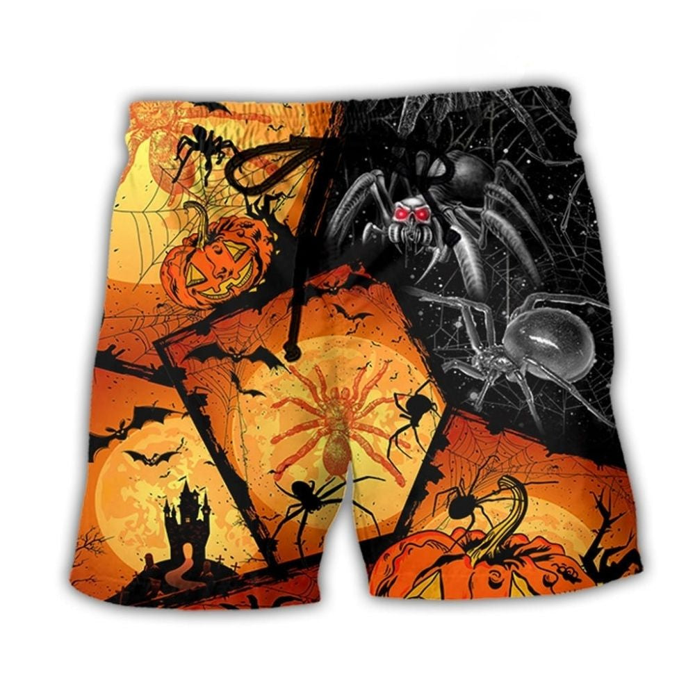 Spider Pumpkin Halloween – Beach Short