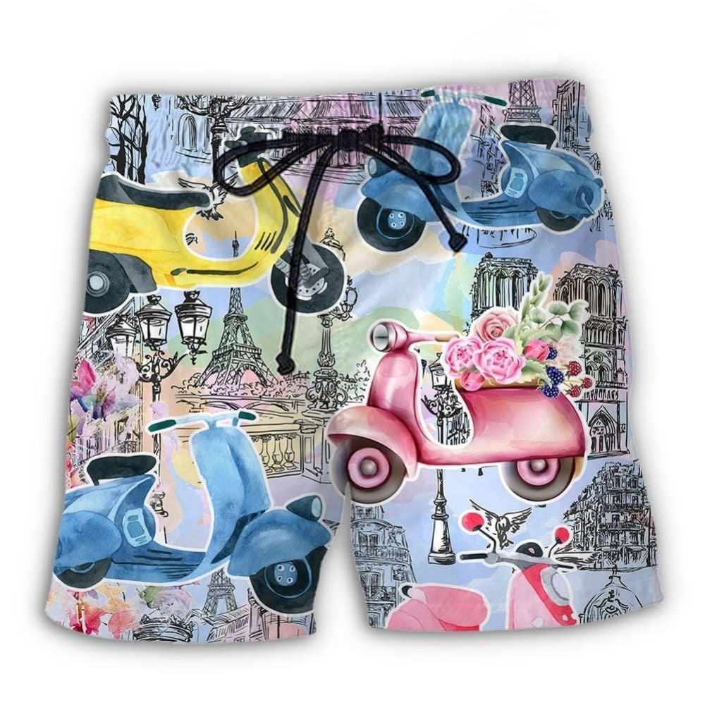 Scooter City Lifestyle Art – Beach Short