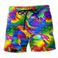 LGBT Love Rainbow Life - Beach Short