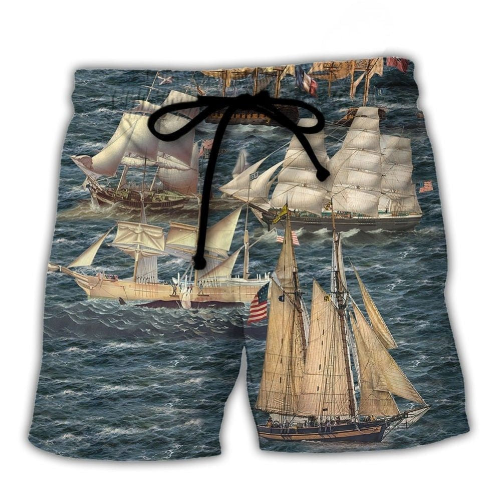Sail Festival Ships Adventure Style – Beach Short