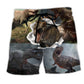 T-Rex Dinosaur Cool Adventure Art – Beach Short