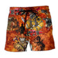 Firefighter Hotter You Are Quote – Beach Short