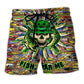Fishing Man Skull Outdoor Art – Beach Short
