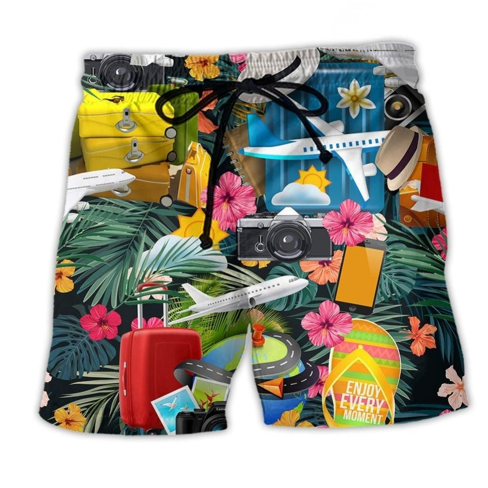 Tropical Airplane Travel – Beach Short
