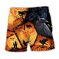 Raven Pumpkin Halloween – Beach Short