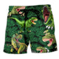Dinosaur Summer Love World - Beach Short