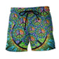 Hippie Peaceful Life Color Style – Beach Short