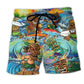Tiki Aloha Surf Sunset Vibes – Beach Short