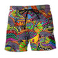 Hippie Peaceful Color Life – Beach Short