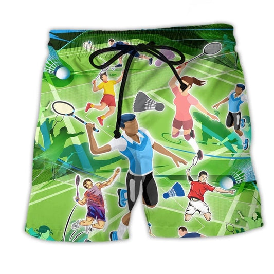 Life Is Better With Badminton Funny – Beach Short