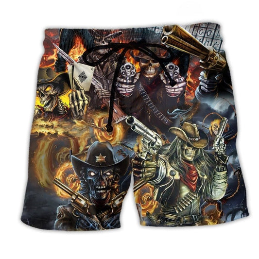 Skull No Guts No Glory – Beach Short