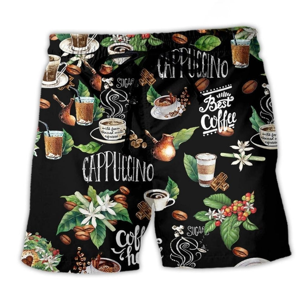 Coffee Lover Simple Quote - Beach Short