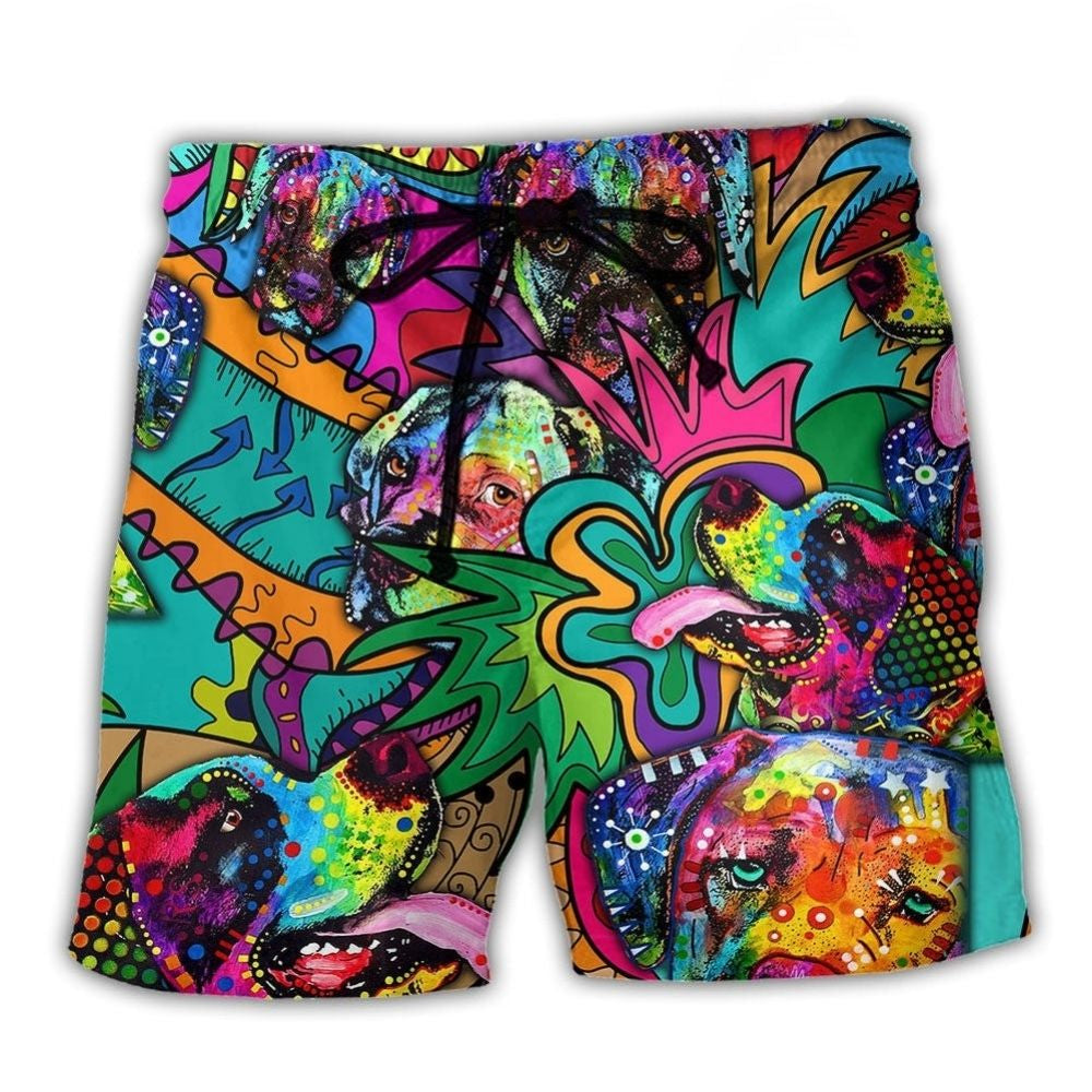 Hippie Dogs Colorful Fun – Beach Short