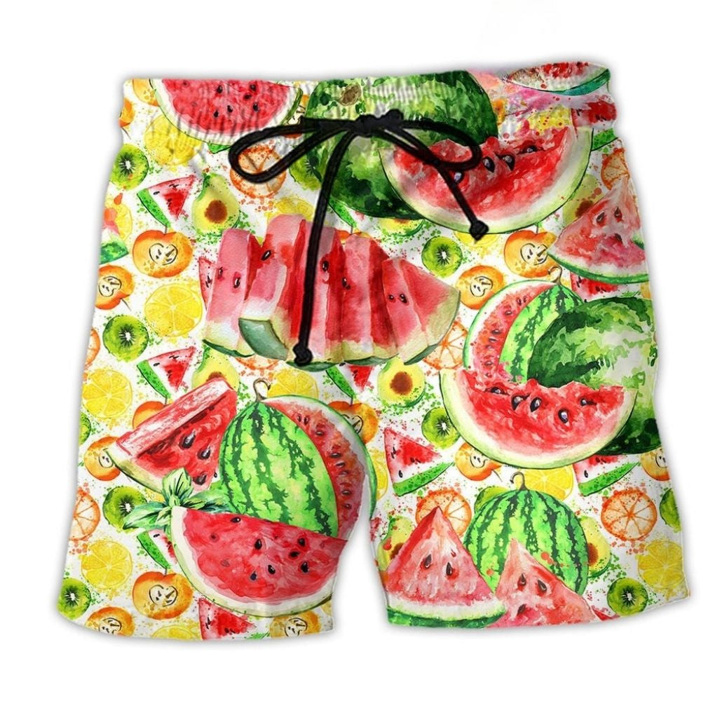 Watermelon Summer Time Color Art – Beach Short