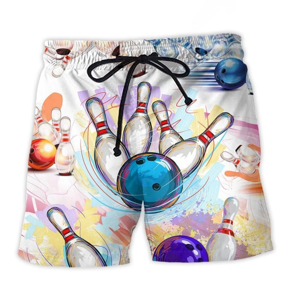 Bowling Game Artistic Sport Style – Beach Short