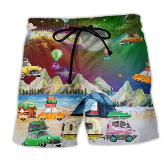 Christmas Camping Night – Beach Short