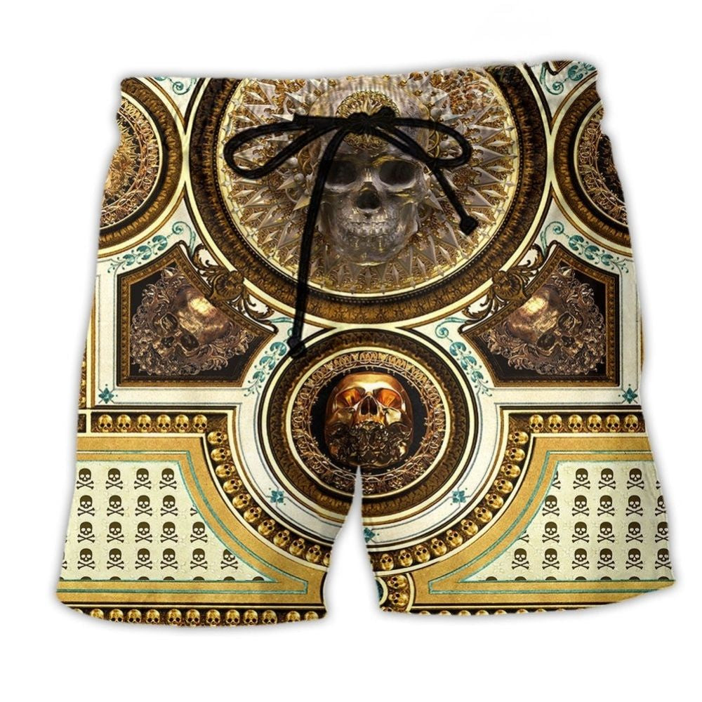 Skull Gold Luxury Style – Beach Short