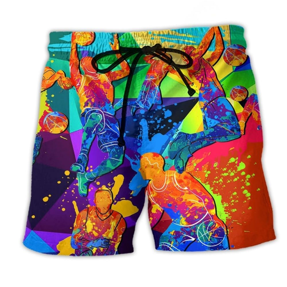 Basketball Love Colorful Energy – Beach Short
