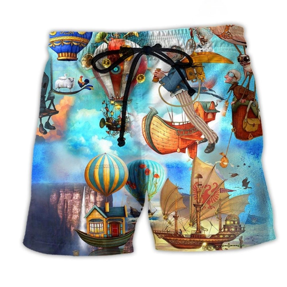 Steampunk Air Balloon – Beach Short