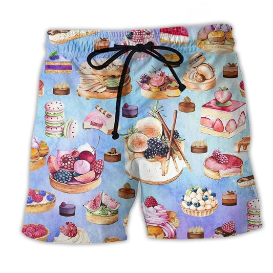 Dessert Purple Lovely Love Food Cool Style - Beach Short