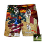 Beagle America Sunset Custom Photo – Beach Short