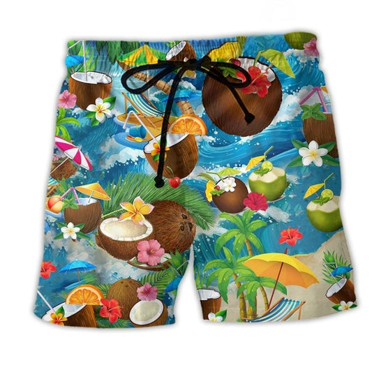 Coconut Summer Beach Time - Beach Short