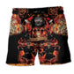 Firefighter Red Black Style – Beach Short