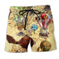 Air Balloon Steampunk Fly High - Beach Short