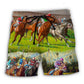 Horse Racing Don’t Look Back – Beach Short