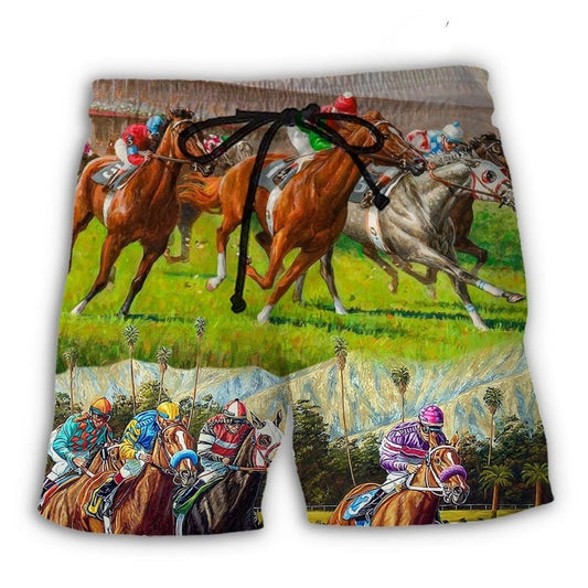 Horse Racing Don’t Look Back – Beach Short