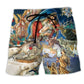 Jesus Nativity Glory Of The Night Art – Beach Short