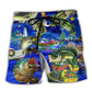 Fishing Less Worry More Joy Art – Beach Short