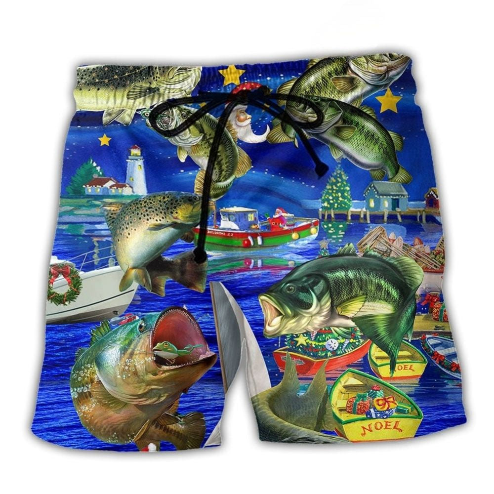Fishing Less Worry More Joy Art – Beach Short