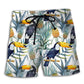 Pineapple Tropical Bird – Beach Short
