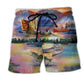 Fishing Sunset Lover Scene – Beach Short