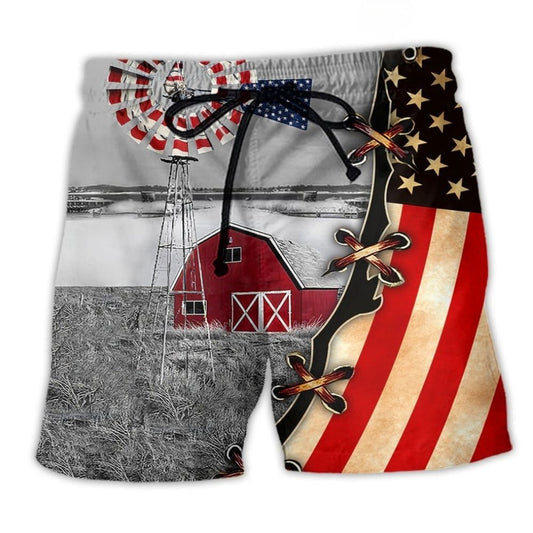 Farm Life Patriot American Style – Beach Short