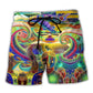 Hippie Peace Life Color – Beach Short