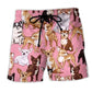 Chihuahua Dog Pink Minimal Style – Beach Short