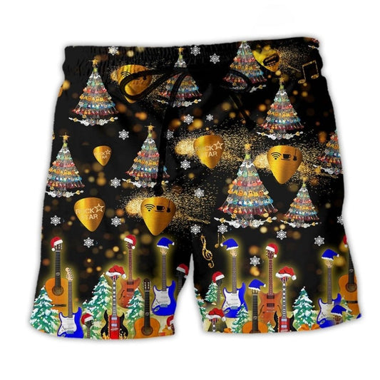 Yes I Speak Guitar Christmas – Beach Short
