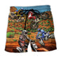 Dirt Bike Adventure Rider Life Art – Beach Short