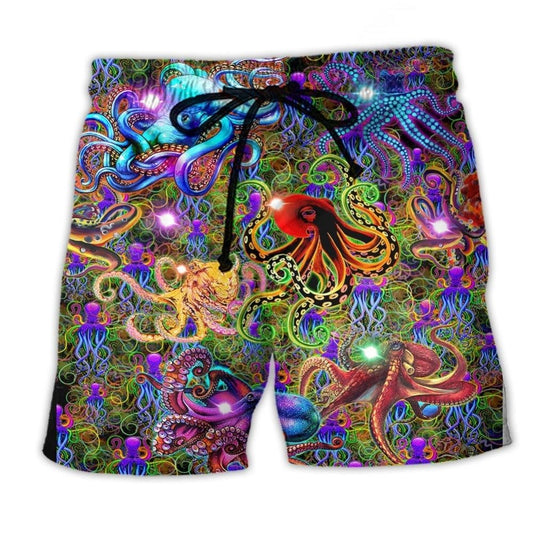 Octopus Life Full Color – Beach Short