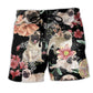 Pug Tropical Style Dark - Beach Short