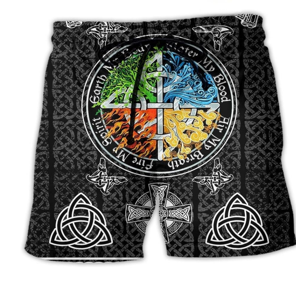 Viking Sign My Blood Style - Beach Short