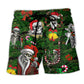 Skull Merry Xmas Joy – Beach Short
