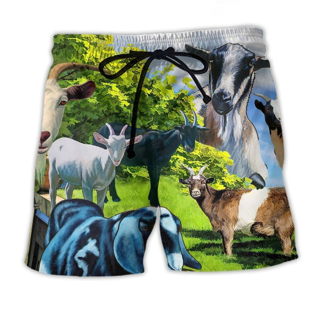 Goat Anything Farm Humor – Beach Short
