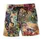 Skull Into The Sea Ocean Style - Beach Short