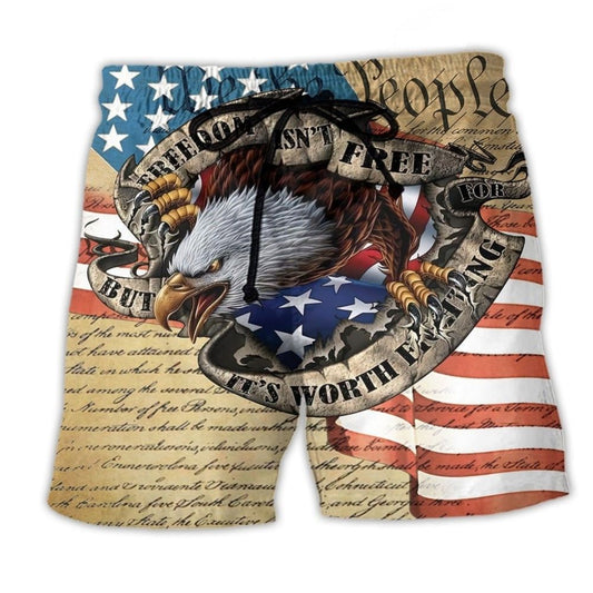 America Freedom Worth Fighting For – Beach Short