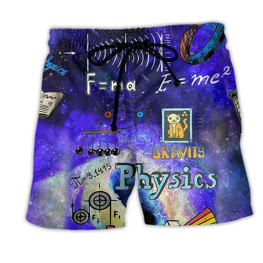 Physics Awesome Dark Blue – Beach Short